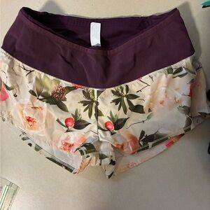 Oiselle Floral Print Running Shorts